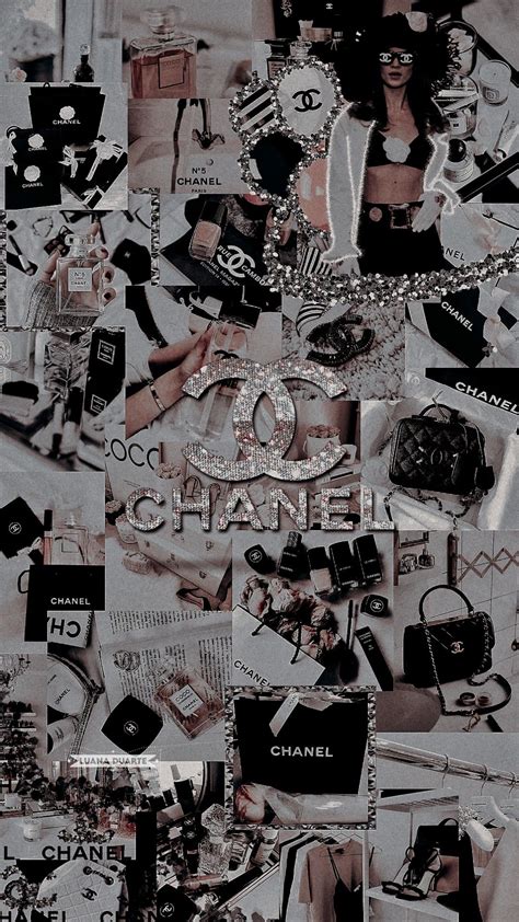 chanel background pictures|Chanel wallpaper collage.